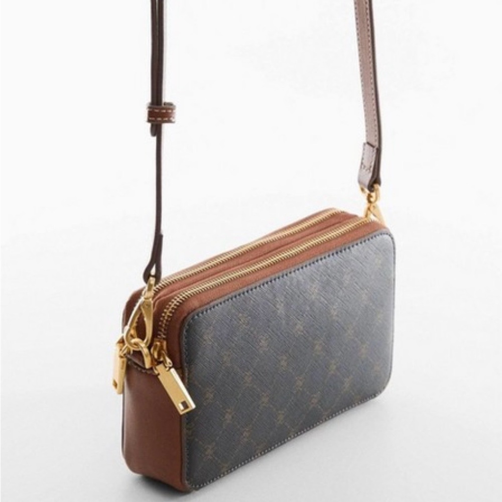 MANGO SHOULDER BAG WITH PRINTED LOGO